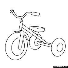 Jesus is the key to salvation. Tricycle Coloring Page