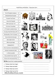 Vocabulary Matching Worksheet Quiz American Icons Landmarks American Icons Vocabulary Worksheets