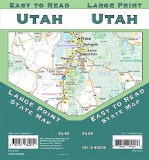 Utah State Road Map