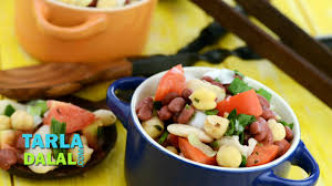 Find healthy recipes for your diet. Three Bean Salad Healthy Heart Low Cholesterol Recipe By Tarla Dalal Youtube