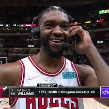 Patrick Williams is all smiles after helping the Bulls to a W 😁 (swipe for  cookies)