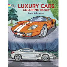 Sports car pictures to colour. Luxury Cars Coloring Book Dover History Coloring Book Bruce Lafontaine 9780486444369 Amazon Com Books