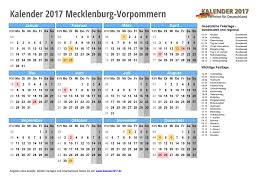Die effektiv schulfreien tage inkl. Kalender 2017 Mecklenburg Vorpommern