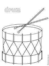 Hundreds of free spring coloring pages that will keep children busy for hours. Drum Coloring Page Enchantedlearning Com