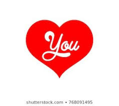Love You Text Red Color Valentine Day Wedding Symbol Party Vector Template Instagram