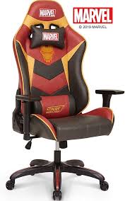 Marvel Avengers Iron Man Big Wide Heavy Duty 400 Lbs Gaming Chair Gaming Chair Iron Man Racing Chair