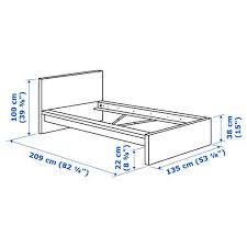 Ikea Malm Ha Rumgrind 120x200 Cm Hvitt Malm Bed Malm Bed Frame Bed Frame