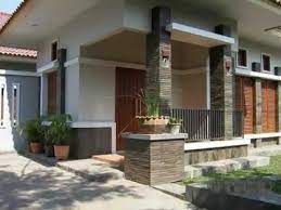 Teras rumah minimalis sederhana dengan batu alam. Variasi Pilar Teras Motif Batu Alam Rumah Moderen Minimalis Youtube