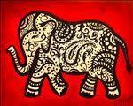 Paisley Elephant + Add Glitter