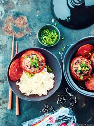 Tomates Farcies Vietnamiennes Recette Recette Tomates Farcies Cuisine Asiatique Plat