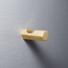 Coat rack hooks umzi wall mounted handmade beech wood hook (pack of 2)modern wooden hat rack entryway organizer bathroom hanger rustic towel hangers home and kitchen use pegs(pack of 2)(natural beech). Hex Brass Notched Wall Hook