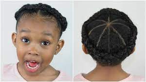 Crown Braid Hairstyles For Little Girls Sekora And Sefari Kids Hairstyles Braided Hairstyles Braided Hairstyles Easy