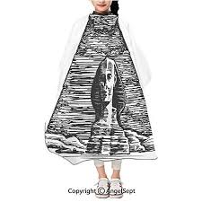 Then, erase the rest of the circle. Fashion Unisex Kids Haircut Apron Sketch Style Art Of The Sphinx And T Ninthavenue India
