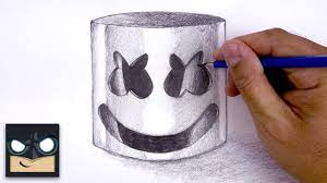 How To Draw Marshmello | Sketch Tutorial - Myhobbyclass.com - Learn Drawing,  Painting And Have Fun With Art And Craft