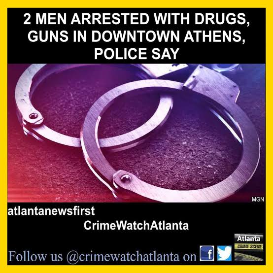 Two men arrested after Athens traffic stop yields MDMA, marijuana, two Mini Draco firearms; both face felony drug and gun charges