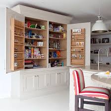 Pale Grey Kitchen With Shaker Style Larder Cupboard Kitchen Decorating Ideal Home Home Decor Kitchen Kitchen Inspirations Kitchen Larder Cupboard