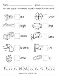 Phonics online worksheet for grade 1. Free Consonant Blends With L Worksheets For Preschool Children