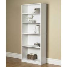The shelves are adjustable and hold a significant amount of weight (i've had it full of books). Orion 72 5 Shelf Wide Bookcase White Walmart Com Walmart Com