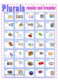Fill In Regular And Irregular Plurals On The Dotted Lines Irregular Plurals Plurals Plurals Worksheets