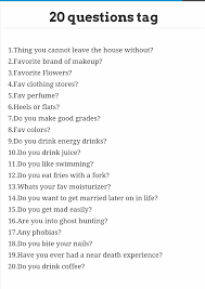 20 Questions Tag Questions Bougie Black Blogger Tag Question 20 Questions Tags