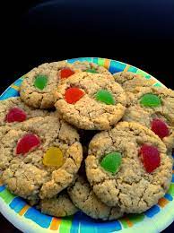 Oatmeal Coconut Gumdrop Cookies Delicious And Cute Delicious Cookies Desserts