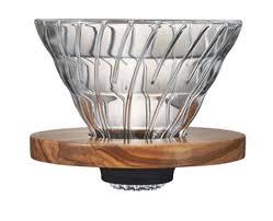 With its swirling ridges and startling looks, the hario v60, ceramic coffee dripper is a staple to any. Hario V60 Kaffee Filterhalter N 2 Glass Olives Holz Home Barista