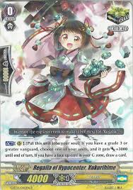 Cardfight Vanguard Card Regalia Of Hypercenter Kukurihime G Bt14 040en R Cardfight Vanguard Cards Cardfight Vanguard Cards