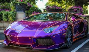 Lamborghini Aventador Dragon Edition Purple Caras Nieve