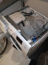 I opened the lid and noticed that the drum seems to have dropped a couple of inches. Samsung Wf70f5e3w4w Eco Bubble Washing Machine Drum Not Moving On Any Program Loaded Or Unloaded Samsung Community