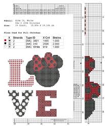 disney cross stitch pattern love pdf pattern threads funny