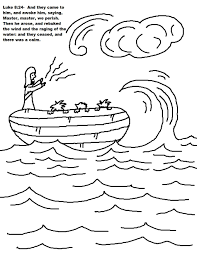 At each end of the boat bring the pointed ends together and glue or tape them together. Jesus Calms The Storm Coloring Pages For Kids And For Adults Coloring Home