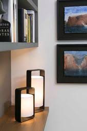 Lampe A Poser Lula Noir Et Blanc H40cm Faro