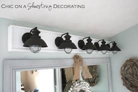 The time needed to install a fixture varies, depending on its location and the difficulty of running and connecting wires and switches. Chic On A Shoestring Decorating Beachy Bathroom Reveal