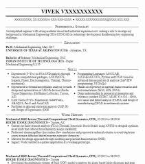 Prepare hvac drawings with respect to design requirements and contract requirements with coordination of other disciplines and submitted as per the approved schedules to. Mechanical R Amp D Engineer Resume Example Company Name Thompson Ohio