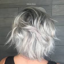 Silver Hair With A Darker Ashy Shadow Root Silver Hair Hair Life Short Hair Undercut