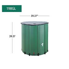 Find 100 gallon water tank in canada | visit kijiji classifieds to buy, sell, or trade almost anything! Amazon Com Commyee 198gl 750l Foldable Rain Barrel Collapsible Tank Water Storage Container Water Collector Super Heavy 198 Gallon Green Garden Outdoor