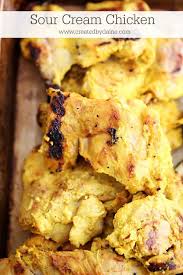 Chicken Thigh Sheet Pan Dinner Created By Diane In 2020 Sour Cream Chicken Cream Of Chicken Sheet Pan Dinners