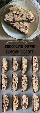 Crunchy almond biscotti that's studded with chopped almonds and baked till golden brown. Gluten Free Almond Biscotti Dairy Free