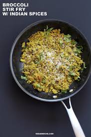 Broccoli Stir Fry With Indian Spices Broccoli Sabji Vegan Richa Recipe Broccoli Stir Fry Broccoli Recipes Indian Spices