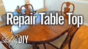 How To Repair A Table Top With Polyurethane Wood Finish Wood Dining Room Table Dinning Room Table Diy Dining Room Table