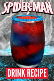 Spiderman Drink Recipe Letne Napoje Napoje Jedlo