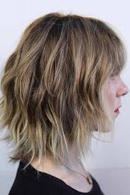 These hairstyles with bangs usually suggested for the people who have a wide forehead as in this below we share 35 short hairstyles with bangs, but if you have medium or long hair then don't messy wavy bob with bangs. Messy Medium Length Hairstyles With Blunt Bangs M Hairs London