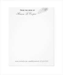 A letterhead is a heading on the top of a document that includes your logo, business name and contact information. From The Desk Of Letterhead This Great For Personal Or Business Purpose Printable Letterhead