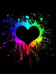 Free Animated Heart Gifs Animated Rainbow Heart Mobile Wallpaper Black Wallpaper Is An Android App For Phones Heart Wallpaper Colorful Heart Animated Heart