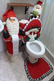 Juego D Bano Wc Chodniczki Pinterest Christmas Bathroom Decor Christmas Bathroom Felt Christmas Ornaments
