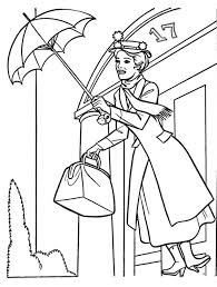Mary Poppins Para Colorear