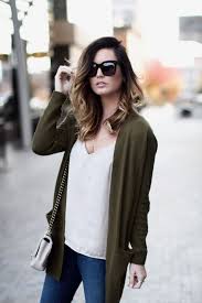Neutrals Olive For A Cozy Chic Daytime Look Via For All Things Lovely Bp Olive Green Cardigan Sincerel Fashion Green Cardigan Outfit Olive Green Cardigan