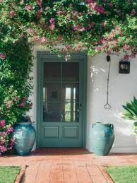 Les Plantes Grimpantes Beaucoup D Idees Pour Le Jardin Maisons De Style Espagnol Peinture Exterieure Maisons Exterieures