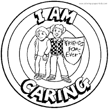 I Am Caring Coloring Page Kids Worksheets Printables Coloring Pages For Kids Color Worksheets For Preschool