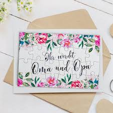 A6 Puzzle Ihr Werdet Oma Und Opa 24 Teile Ich Bin Schanger Herzpost Oma Und Opa Alkohol Geschenke Du Wirst Oma